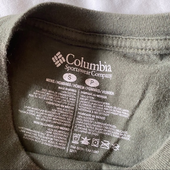 Army green columbia shirt - Picture 3 of 5